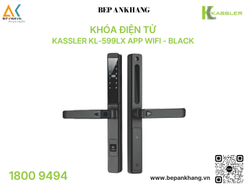 Khóa điện tử Kassler KL-599LX App Wifi - Black 